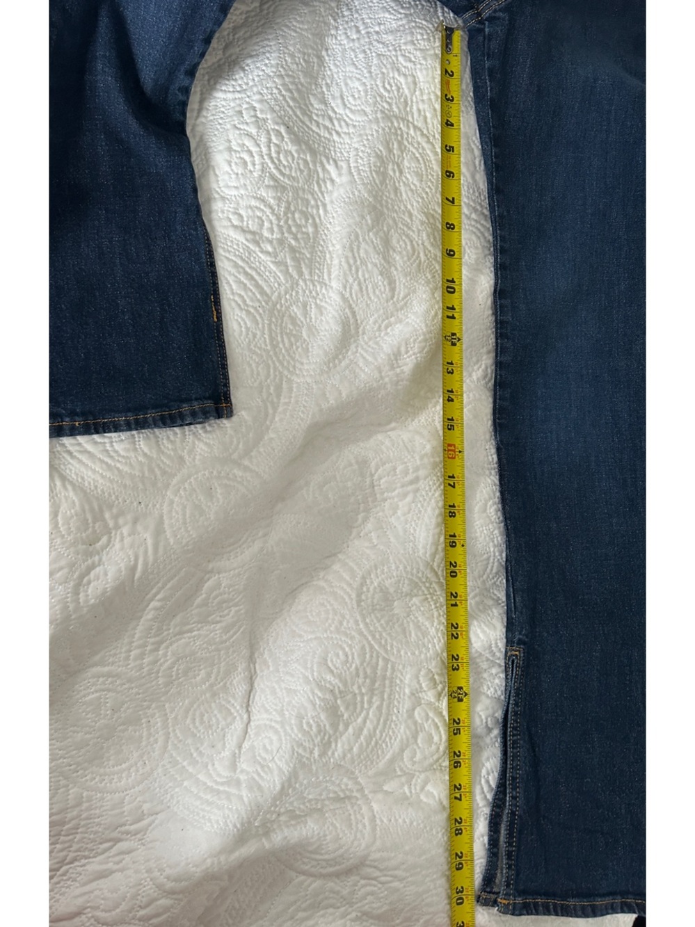 Pilcro Dark Blue Straight-Leg Jeans - Picture 13 of 13